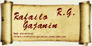 Rafailo Gajanin vizit kartica